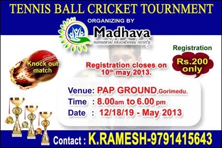 Tennis Ball Cricket Tournament
